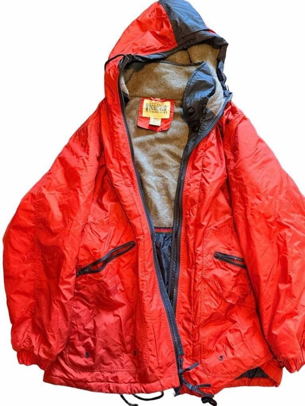 Original Windbreaker Established 1915 Red Heavy Winter Parka  Size Large
